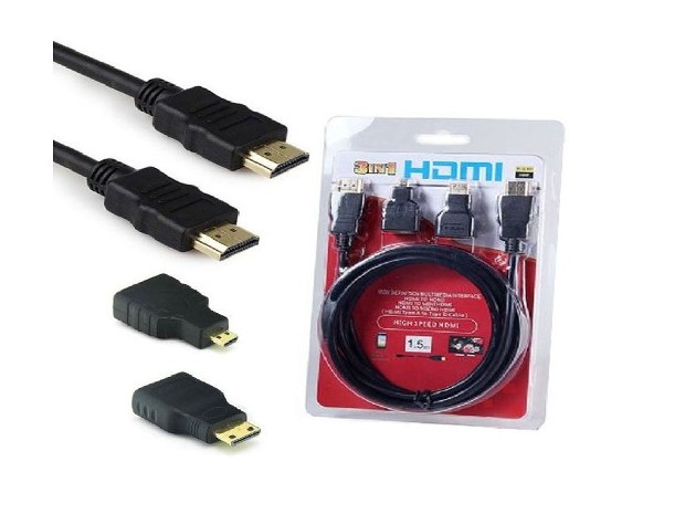 &u+ CABLE HDMI 3 EN 1 FULL HDTV