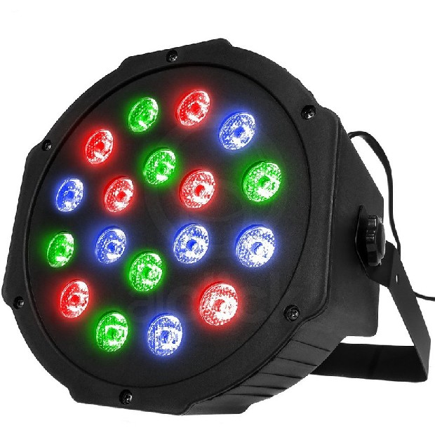 &uu PROYECTOR LASER LUZ PROTON 18 LED RGB P-18