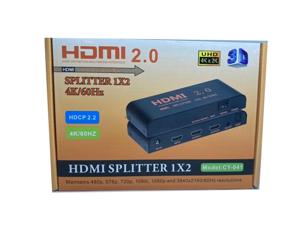 &+ SELECTOR SWITCH HDMI 2.0 4K 2 PUERTOS 3D SM-C7846