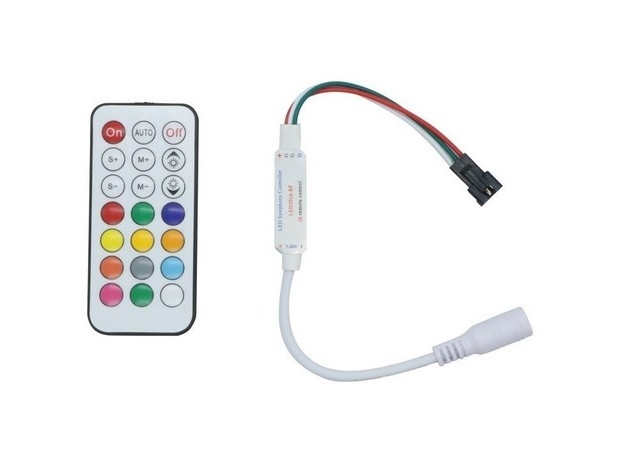 &u+ CONTROLADORA LUCES LED + CONTROL REMOTO LED-X24D