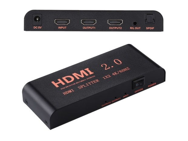 &u+ HDMI SPLITTER 1 X 2 DUPLICA HD 4Kx2K V 2.0 SM-F7846
