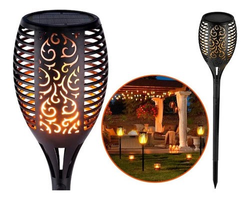 &u+ ANTORCHA SOLAR 96 LED EXTERIOR JARDIN HY-Z09
