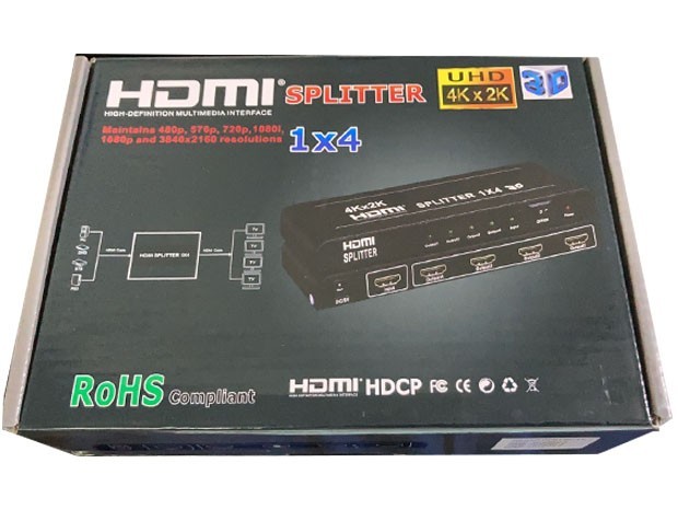 &+  HDMI SPLITTER 1 x 4 (4Kx2K) (7303)