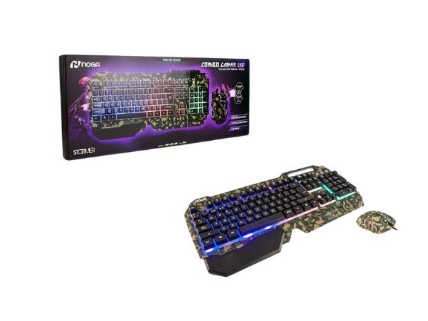 &u+ KIT TECLADO PC GAMER + MOUSE NOGA NKB-233