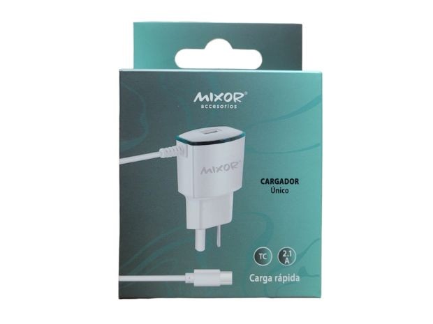 &u+ CARGADOR CELULAR TIPO C USB 2.1 AMP MIXOR