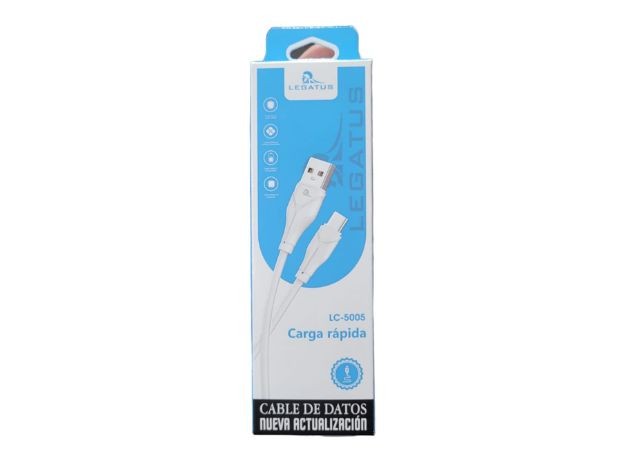 &u+ CABLE CARGADOR TIPO IPHONE 1 MT LEGATUS LC-5008