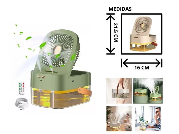 &u+ VENTILADOR CON HUMIDIFICADOR CONTROL REMOTO KS-S1