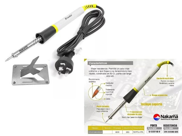 &u+ SOLDADOR PROSKIT 60W 8PK-S120ND-RS-60 (IPKSOLD60W)