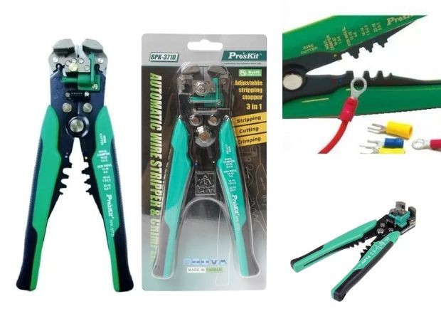 &u+ PINZA CRIMPEADORA PELACABLE PROSKIT 8PK-371D (RPZA00089)