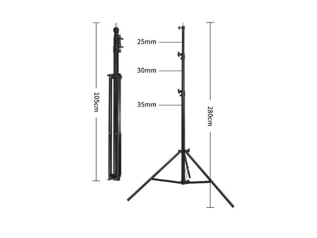 &u+ TRIPODE PARA CELULAR ARO ILUMINACION 2,8 MTS (ZJ208)