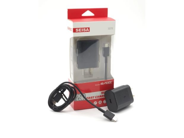 &u+ CARGADOR CELULAR TIPO C 25W  1 USB + C DESMONTABLE SQ-P03CC