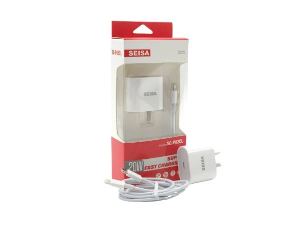 &u+ CARGADOR CELULAR TIPO IPHONE 20W 1 USB DESMONTABLE SQ-P02CL