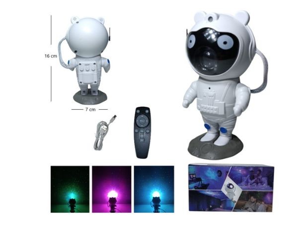 &u+ PROYECTOR ESTRELLAS GALAXIA LED ASTRONAUTA LED LED-83037