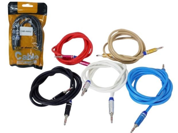 &u+CABLE MINIPLUG A MINIPLUG 1,4 MTS METAL CAB-46007 