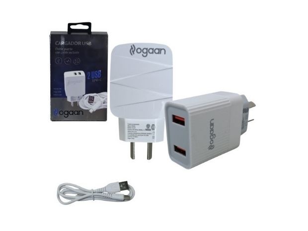 &u+ CARGADOR CELULAR TIPOTIPO C 2.1A + 2 USB DESMONTABLE FA-3