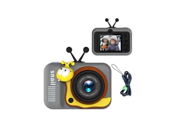 &u+ CAMARA DE FOTO INFANTIL MODELO CARACOL HD SQ-XJ03