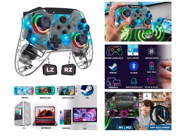 &u+ JOYSTICK NINTENDO SWITCH TRANSPARENTE (986539)