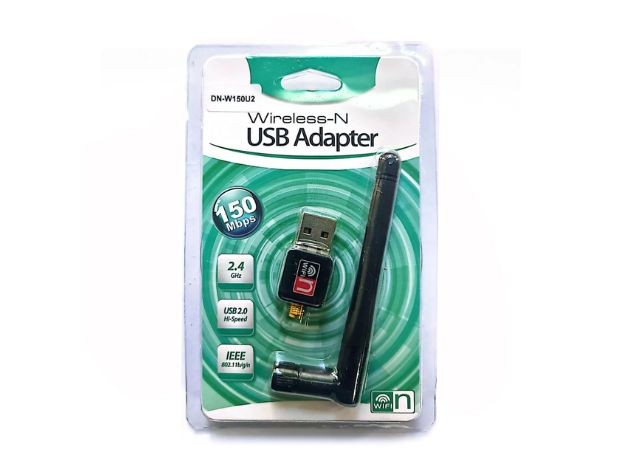 &u+ RECEPTOR USB ADAPTADOR ANTENA DN-W150U2