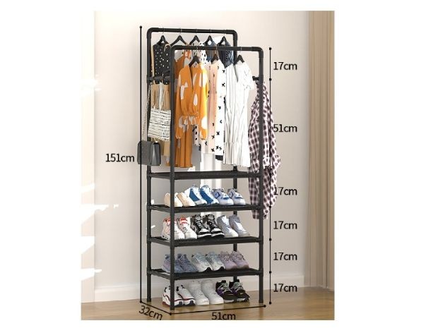&u++ ORGANIZADOR DE ROPA TIPO PERCHERO (NF-2454)
