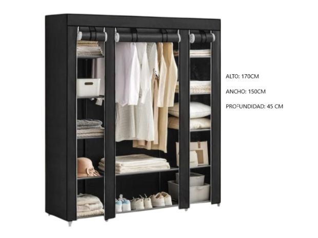&u++ ORGANIZADOR DE ROPA TIPO ROPERO (R-15)