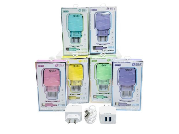 &u++ CARGADOR CELULAR TIPO C 4.8A DESMONTABLE IBEK IB4807