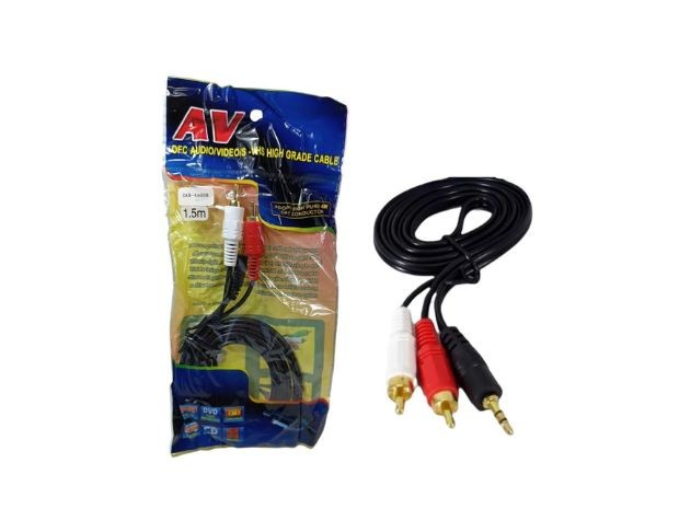 &u++ CABLE MINIPLUG A 2 RCA 1.5 MTS (46008)