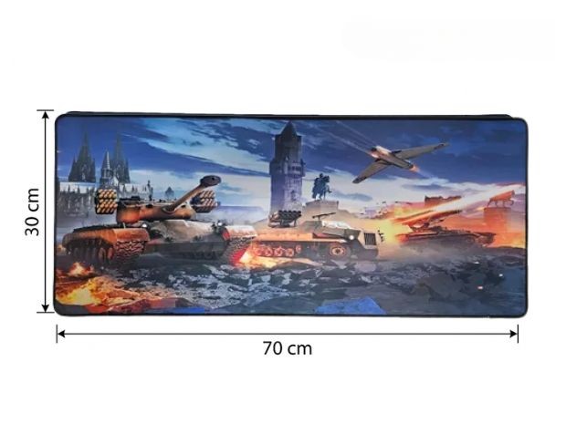 &uu MOUSE PAD GRANDE ANTIDESLIZANTE (70x30CM) TANQUE