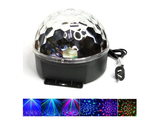 &uu BOLA LED RGB GIRATORIA AUDIORITMICA LP-41