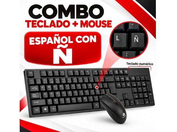 &ua KIT TECLADO PC + MOUSE DN-D5200