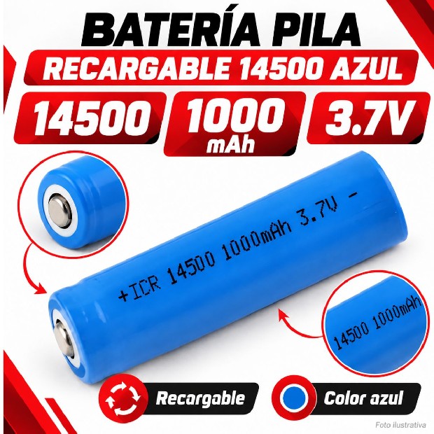 &ua BATERIA 14500 AZUL