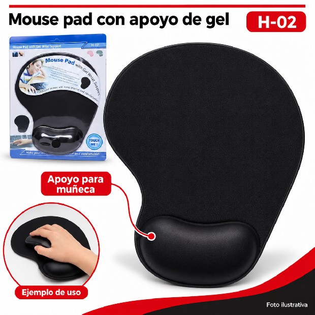 &ua MOUSE PAD ANTIDESLIZANTE CON GEL PREMIUM G-01